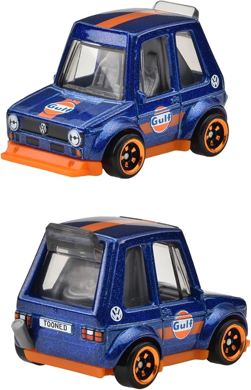 Hot Wheels 1:64 GULF TOONED Themed Automotive Asst 2025 - Tooned Volkswagen Golf MK1