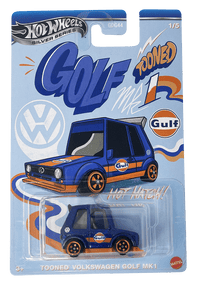 Thumbnail for Hot Wheels 1:64 GULF TOONED Themed Automotive Asst 2025 Mix 2 Complete Set 1-5