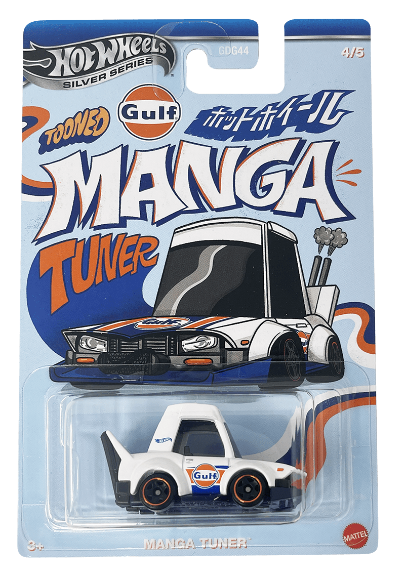 Hot Wheels 1:64 GULF TOONED Themed Automotive Asst 2025 - Manga Tuner