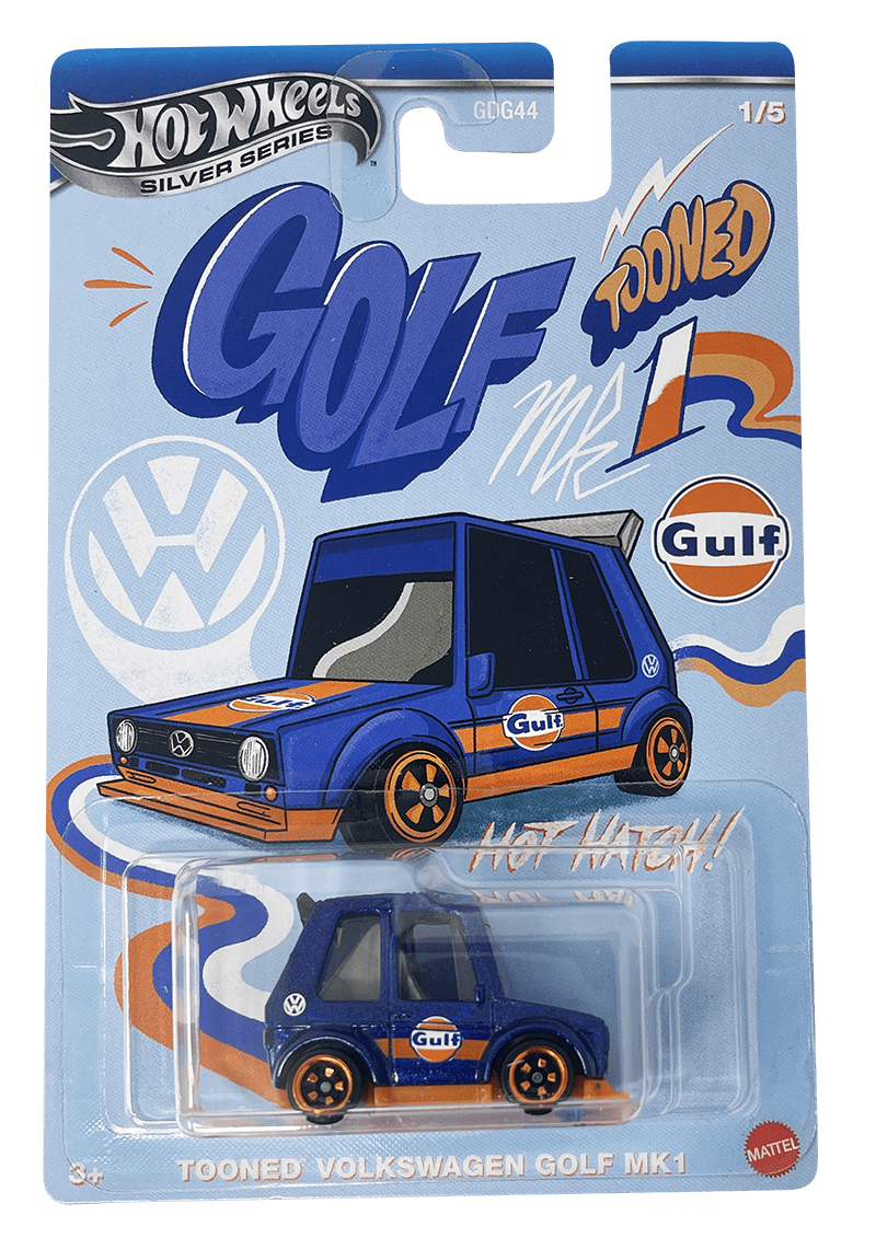 Hot Wheels 1:64 GULF TOONED Themed Automotive Asst 2025 -- Tooned