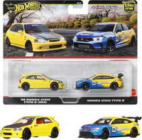 Thumbnail for Hot Wheels 1:64 Premium Car Culture 2 Pack Honda Civic Type R Spoon