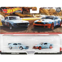 Thumbnail for Hot Wheels 1:64 Premium Car Culture 2 Pack Mustang Boss 302 / Custom Mustang