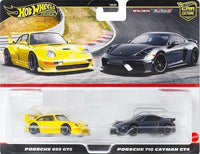 Thumbnail for Hot Wheels 1:64 Premium Car Culture 2 Pack Porsche 993 / 718 Cayman GT4