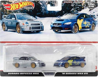 Thumbnail for Hot Wheels 1:64 Premium Car Culture 2 Pack Subaru Impreza WRX STI
