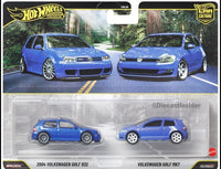 Thumbnail for Hot Wheels 1:64 Premium Car Culture 2 Pack Volkswagen Golf