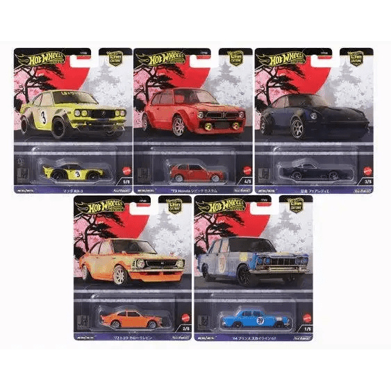 Hot Wheels 1:64 Premium Car Culture 2024 Japan Historics 4 Complete Set 1-5