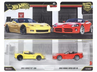 Thumbnail for Hot Wheels 1:64 Premium Car Culture 2026 2 Pack Corvette Z06 / Dodge Viper