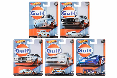 Hot Wheels 1:64 Premium Car Culture Gulf Racing Complete Set 1-5