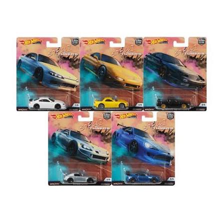Hot Wheels 1:64 Premium Car Culture Street Tuners Complete Set 1-5