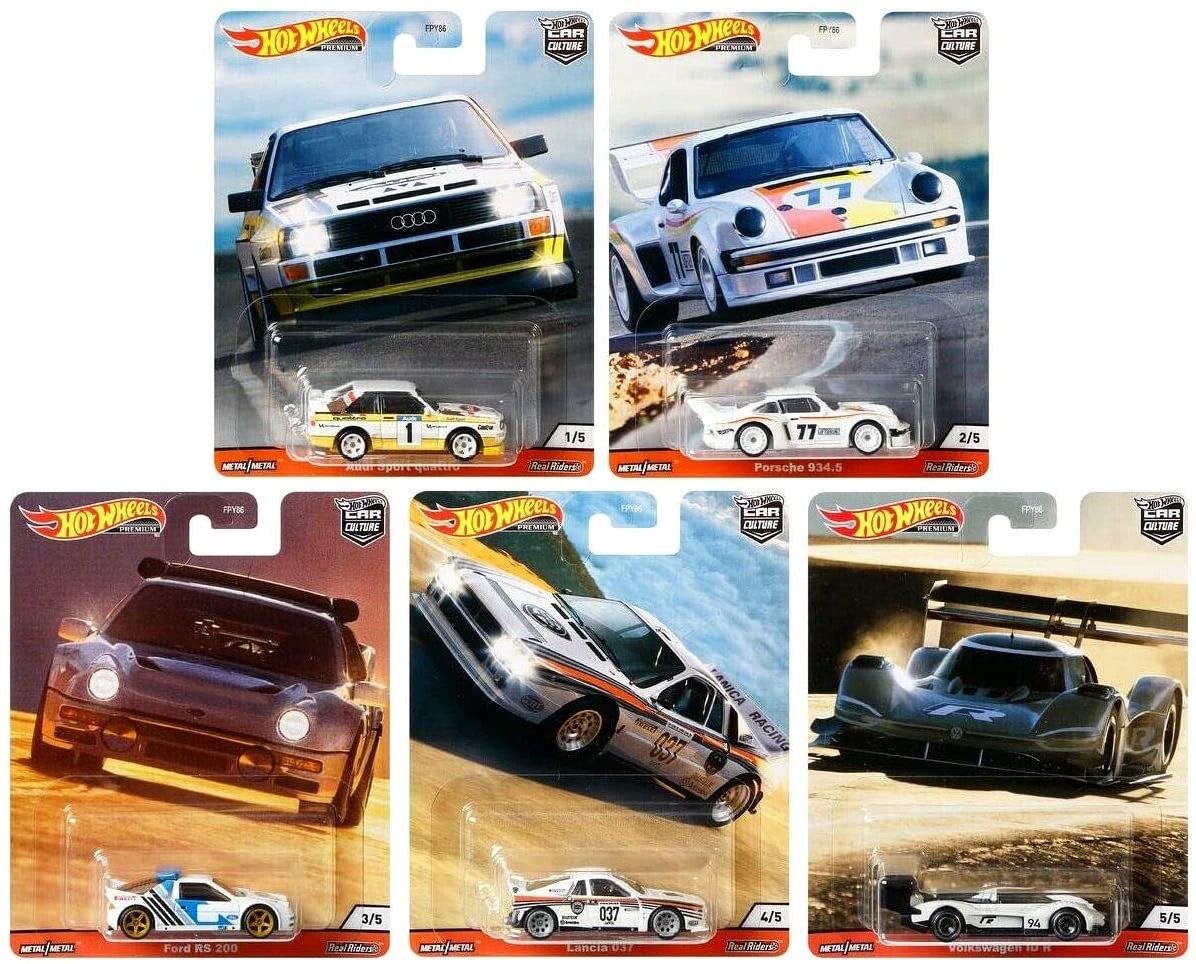 Hot Wheels 1:64 Premium Car Culture Thrill Climbers Complete Set 1-5