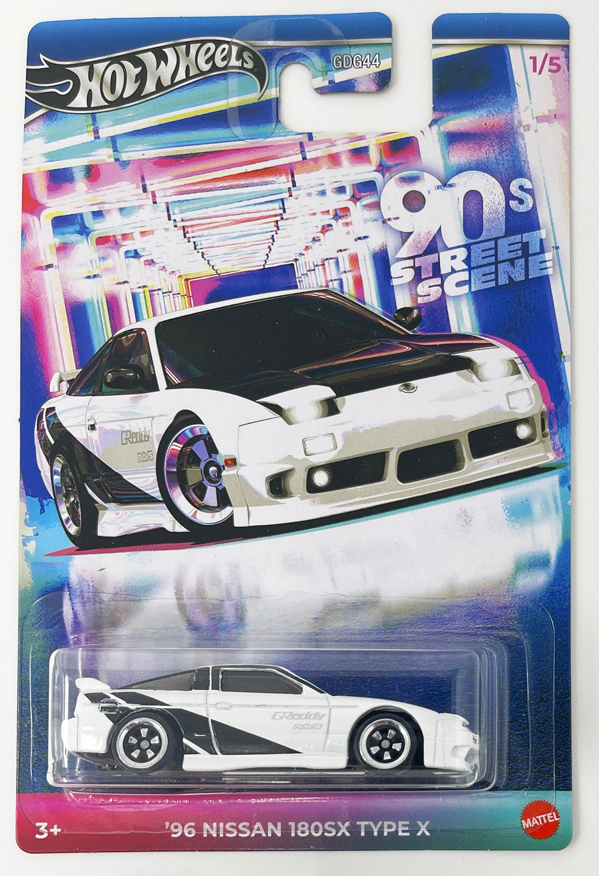 Hot Wheels 1:64 Themed Automotive 90s Street Scene - ’96 Nissan 180SX Type X