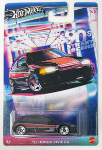 Thumbnail for Hot Wheels 1:64 Themed Automotive 90s Street Scene - ’92 Honda Civic EG