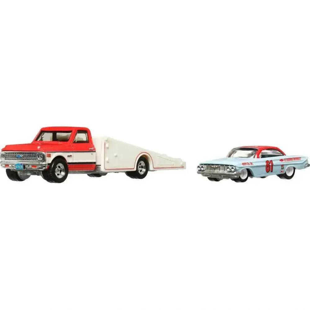 Hot Wheels Car Culture Team Transport 61 Impala 72 Chevy Ramp Truck