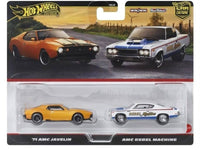 Thumbnail for Hot Wheels Premium 1:64 2 Pack 71 AMC Javelin / AMC Rebel Machine