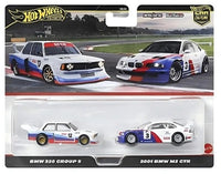 Thumbnail for Hot Wheels Premium 1:64 2 Pack BMW 320 Group S + 2001 BMW M3 GTR