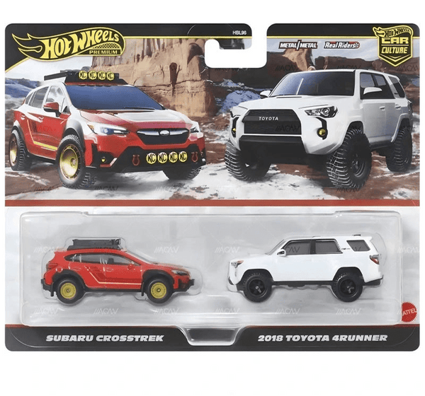 Hot Wheels Toyota 4Runner TRD Pro カスタム Hot Wheels Premium 1:64 2 Pack Subaru Crosstrek 18 Toyota 4Runner