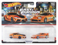 Thumbnail for Hot Wheels Premium 1:64 2 pack Fast & Furious Toyota Supra