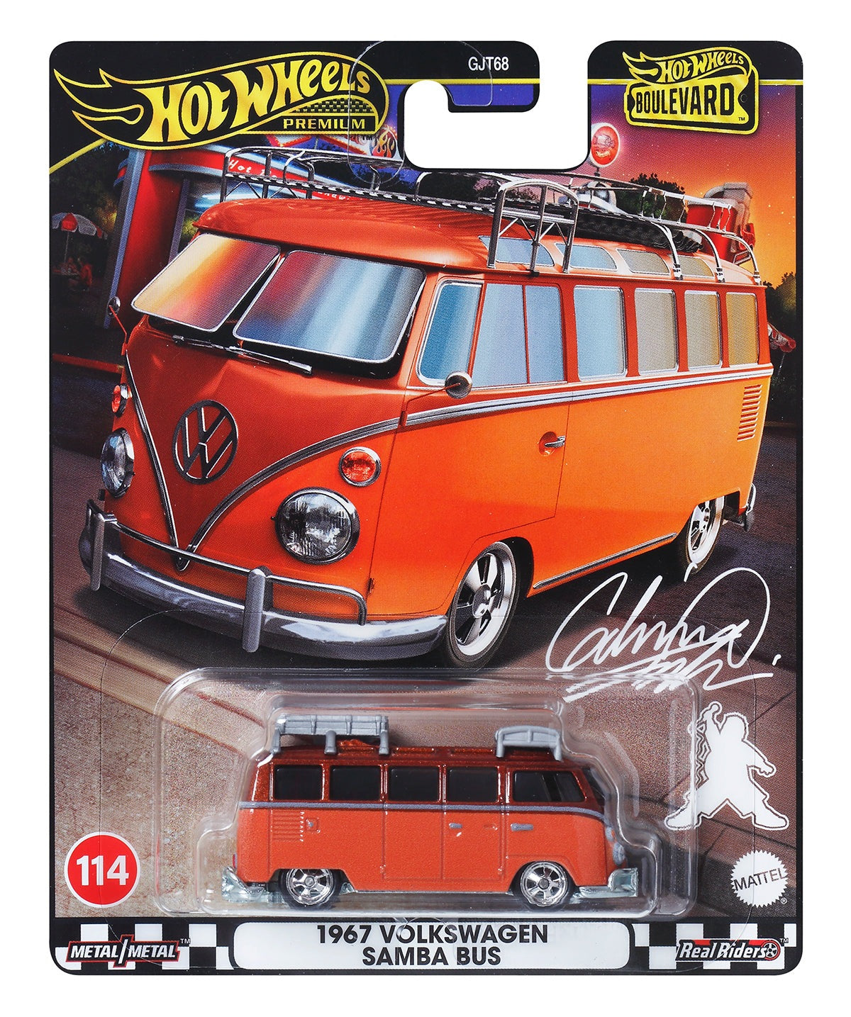 Hot Wheels Premium 1:64 Boulevard 2024 1967 Volkswagen Samba Bus