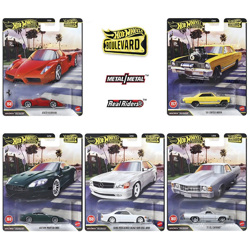 Hot Wheels Premium 1:64 Boulevard 2026 Complete Set 1-5