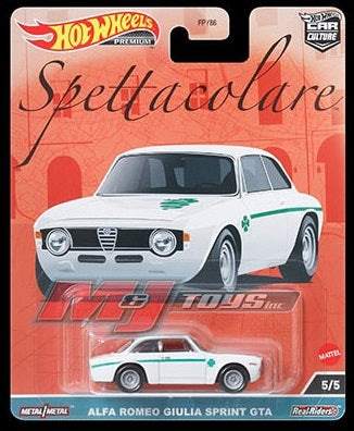 Hot Wheels Premium 1:64 Car Culture 2023 Spettacolare Alfa Romeo Giulia Sprint GTA