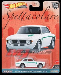Thumbnail for Hot Wheels Premium 1:64 Car Culture 2023 Spettacolare Alfa Romeo Giulia Sprint GTA