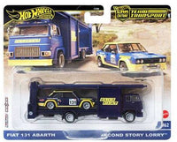 Thumbnail for Hot Wheels Premium 1:64 Car Culture Team Transport Fiat 131 Abarth / Second Story Lorry