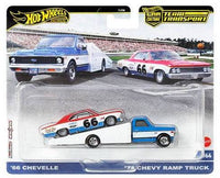 Thumbnail for Hot Wheels Premium 1:64 Car Culture Team Transport 66 Chevelle / 72 Chevy Ramp Truck