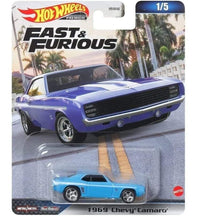 Thumbnail for Hot Wheels Premium 1:64 Fast & Furious 1969 Chevy Camaro