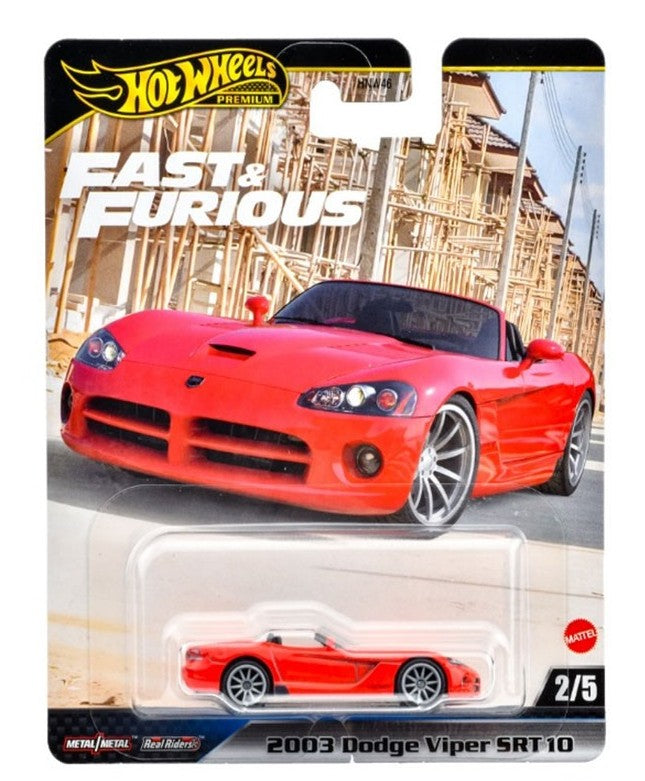 Hot Wheels Premium 1:64 Fast & Furious 2024 Mix J - 2003 Dodge Viper SRT 10