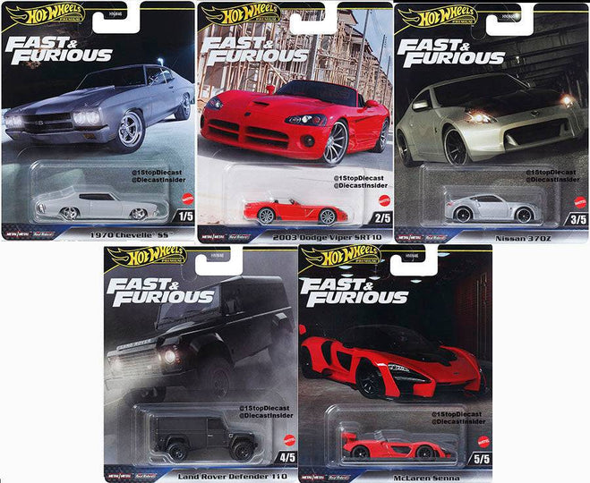 Hot orders Wheels Premium FAST & FURIOUS Original Fast COMPLETE SET OF 5 NEW