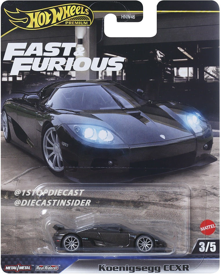 Hot Wheels Premium 1:64 Fast & Furious 2025 Mix L Complete Set 1-5