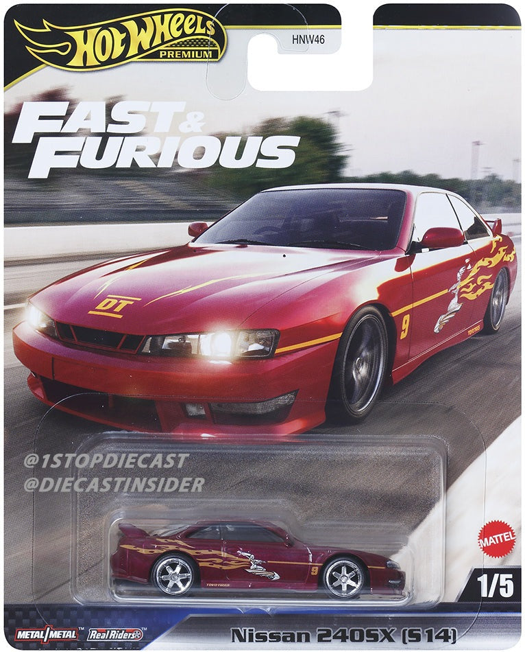 Hot Wheels Premium 1:64 Fast & Furious 2025 Mix L Complete Set 1-5