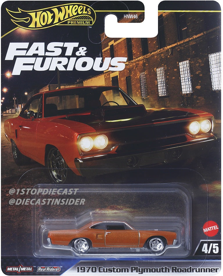 Hot Wheels Premium 1:64 Fast & Furious 2025 Mix L Complete Set 1-5
