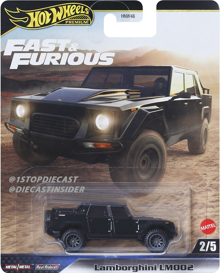 Hot Wheels Premium 1:64 Fast & Furious 2025 Mix L Complete Set 1-5