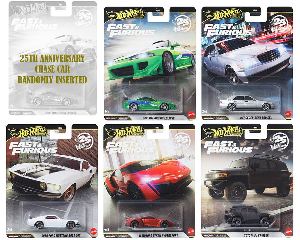 Hot Wheels Premium 1:64 Fast & Furious 2025 Mix N CASE w/ CHASE