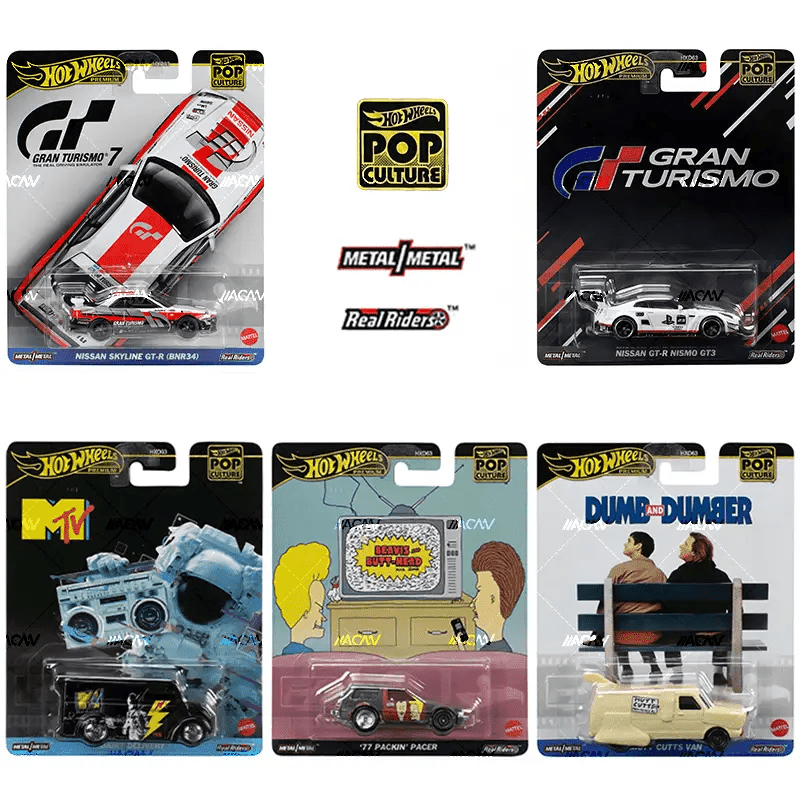 Hot Wheels Premium 1:64 Pop Culture 2024 C Assortment Complete Set 1-5