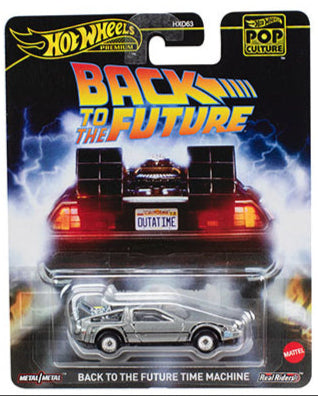 Hot Wheels Premium 1:64 Pop Culture 2025 Back To The Future Time Machine