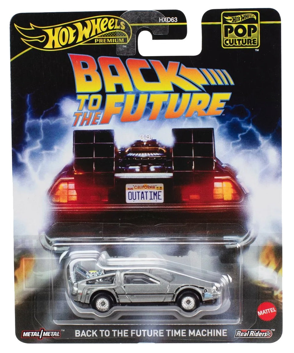 Hot Wheels Premium 1:64 Pop Culture 2025 Back To The Future Time Machine