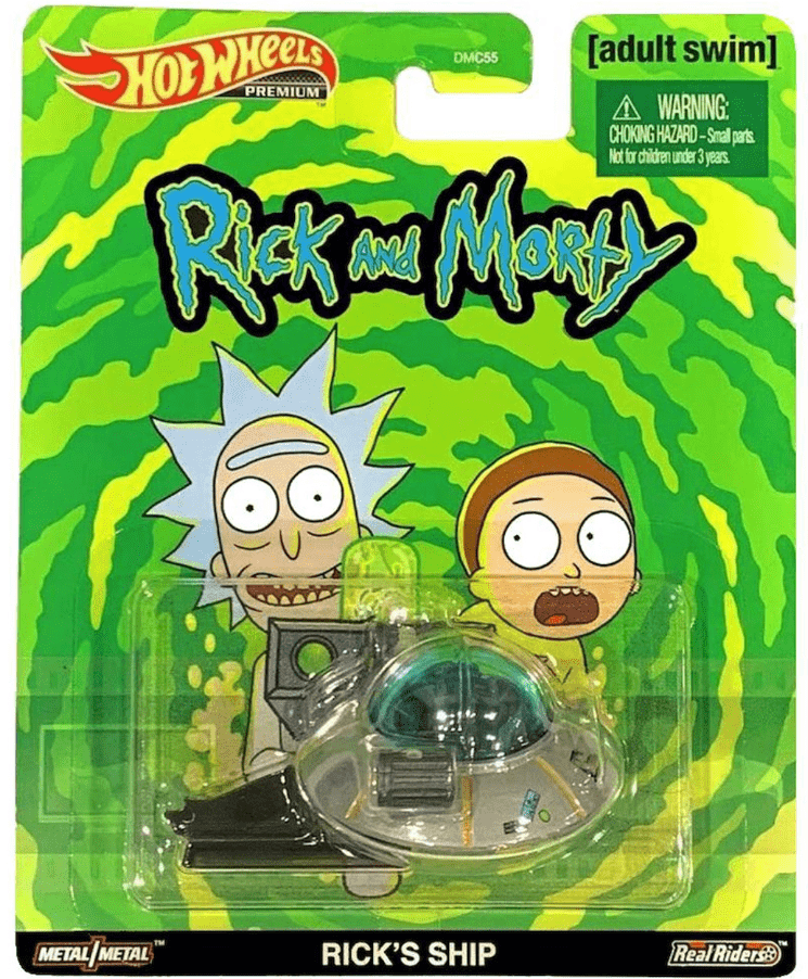 Hot Wheels Premium 1:64 Retro Entertainment Rick And Morty Rick's Ship
