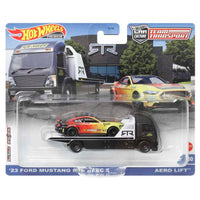 Thumbnail for Hot Wheels Premium 1:64 Team Transport 23 Ford Mustang RTR Spec 2 Aero Lift