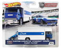 Thumbnail for Hot Wheels Premium 1:64 Team Transport Custom Corvette Sting Ray Coupe Fleet Flyer