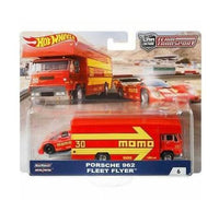 Thumbnail for Hot Wheels Premium 1:64 Team Transport Porsche 962 Fleet Flyer