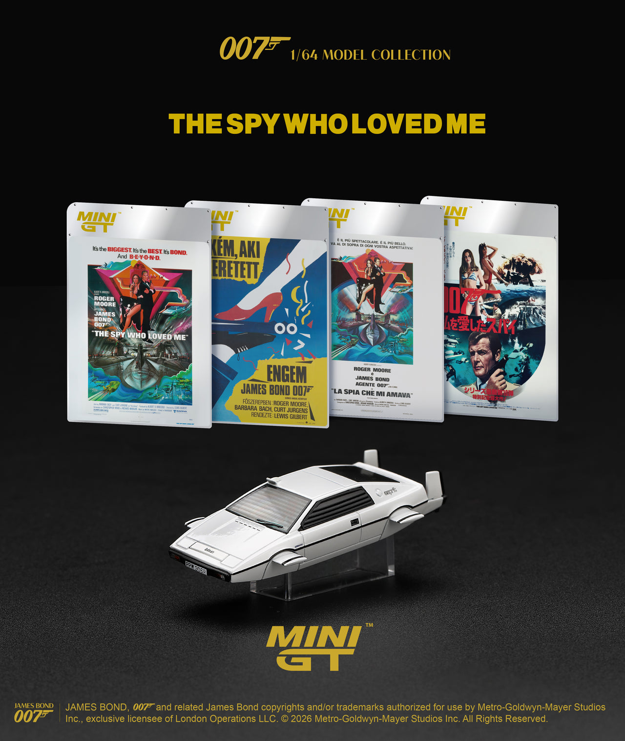 (PRE-ORDER) MINI GT 1:64 Lotus Esprit S1 “The Spy Who Loved Me” Submarine MGT00920