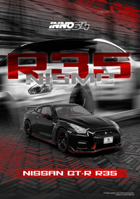 Thumbnail for PRE-ORDER INNO64 1:64 Nissan GT-R R35 NISMO Black