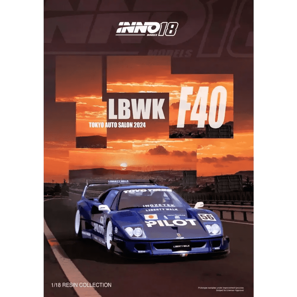 INNO18 1:18 LBWK F40 Tokyo Auto Salon 2024