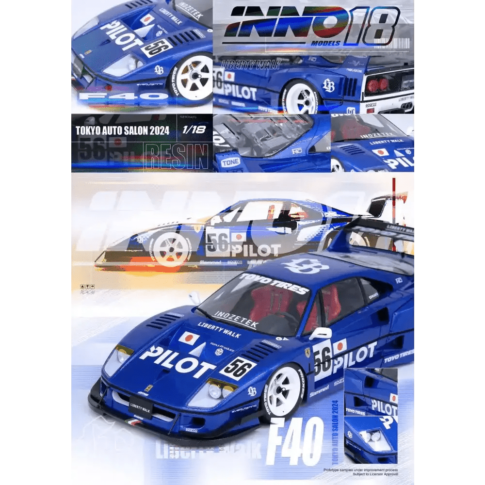 INNO18 1:18 LBWK F40 Tokyo Auto Salon 2024