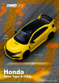 Thumbnail for INNO64 1:64 Honda Civic TYPE-R FK8 Yellow