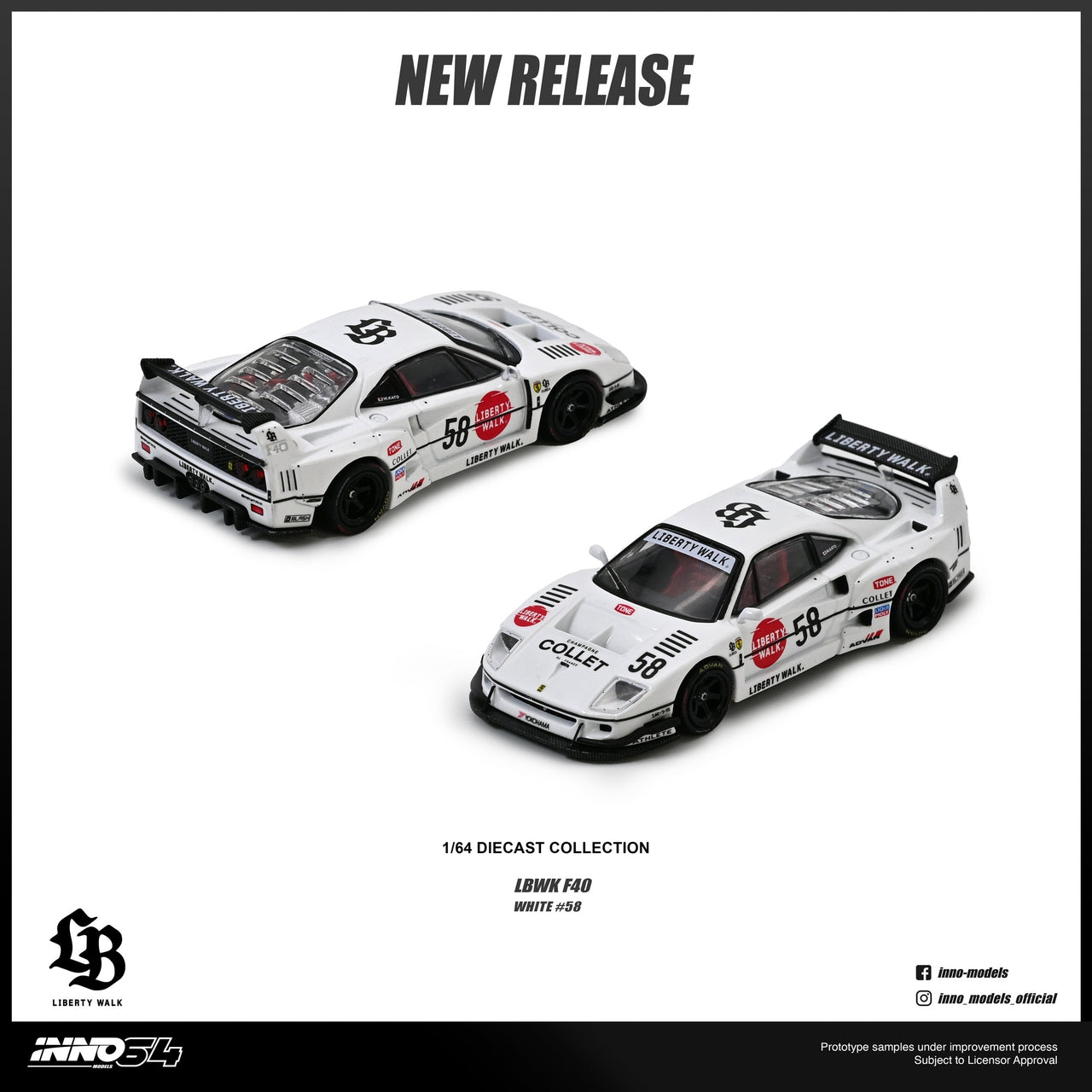 INNO64 1:64 LBWK F40 COLLET