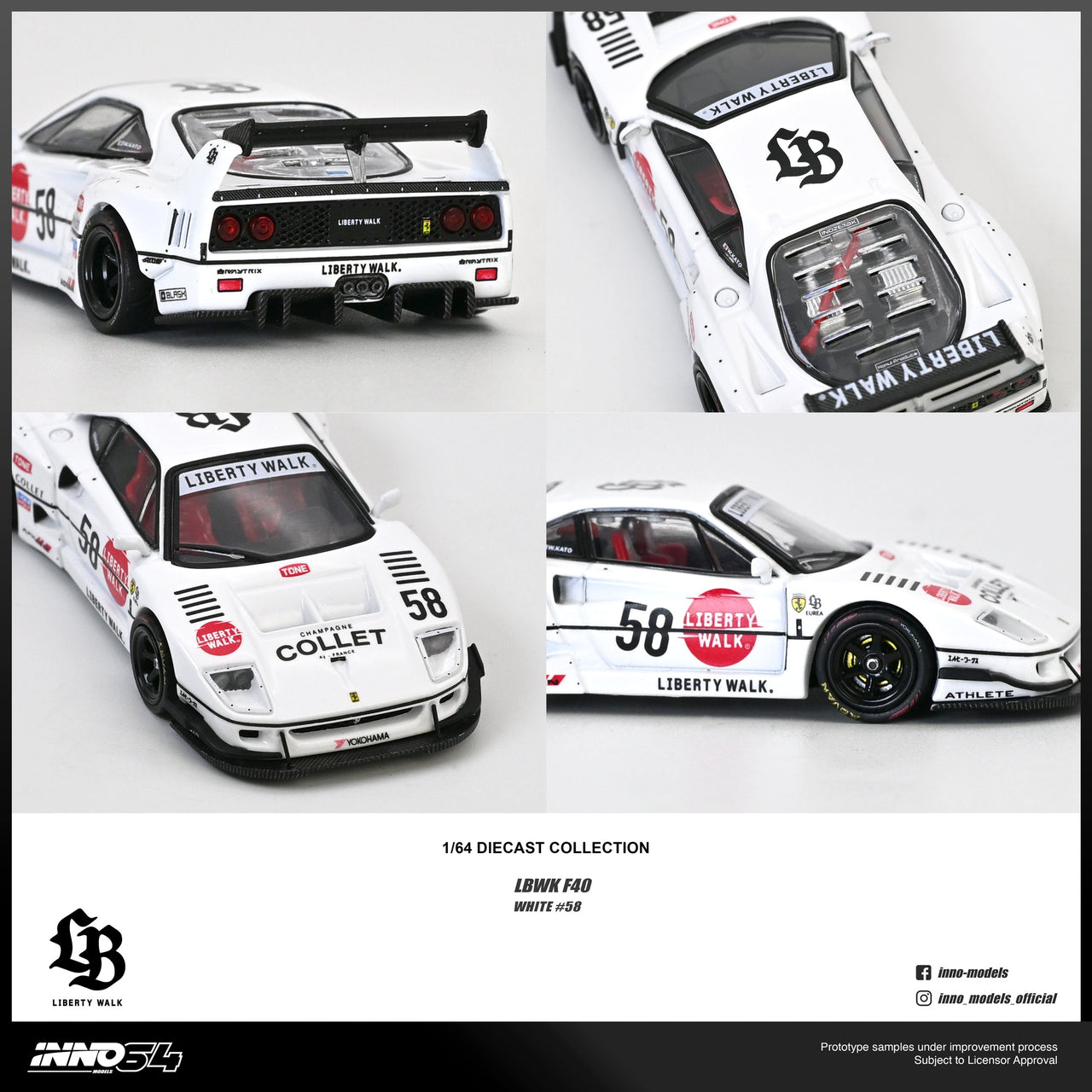 INNO64 1:64 LBWK F40 COLLET
