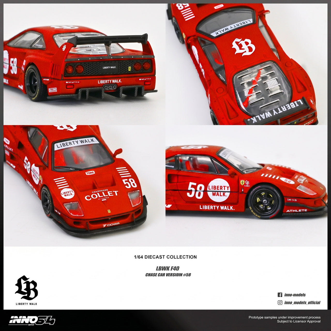 INNO64 1:64 LBWK F40 COLLET